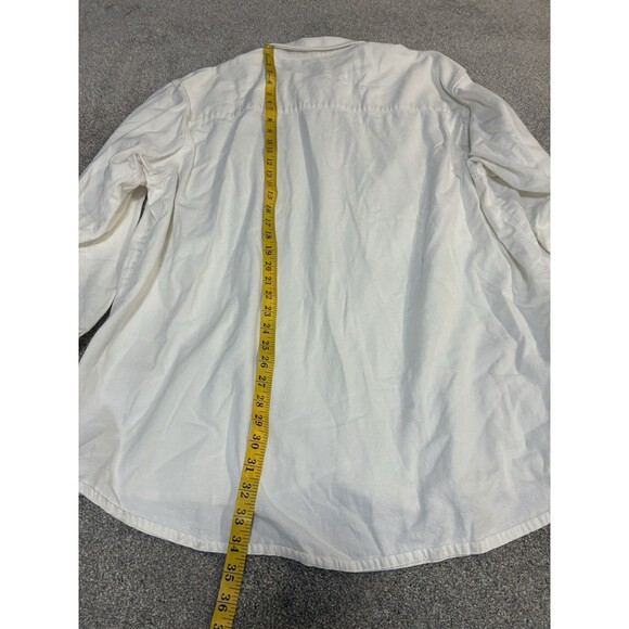 Royals XXL Embroidered Button Up Shirt White Three Rivers KC Baseball Vintage - Picture 7 of 8